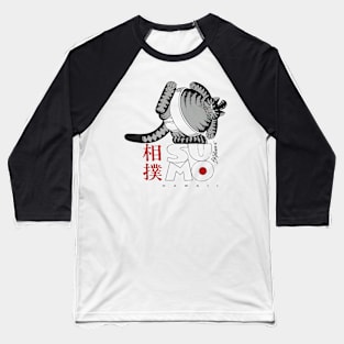 B Kliban Crazy Hawaii Sumo Cat Baseball T-Shirt